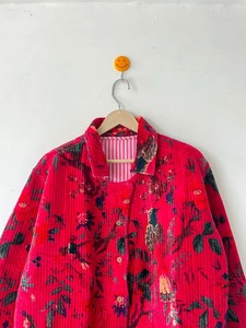 Chaqueta Acolchada con Estampado Animal para Mujer, Chaqueta de Terciopelo de Algodón de Manga Larga con Bolsillos, Abrigo de Terciopelo Reversible para Chicas - Product Image 6