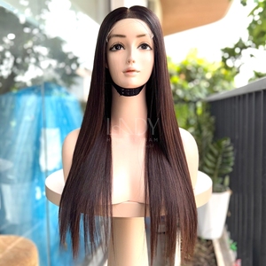 Pelucas de la Más Alta Calidad, Hermosas, de Cabello Humano Real, 100% Cabello Humano Vietnamita, Liso Natural, Color Personalizable, Peluca con Cierre - Product Image 3