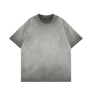 Camiseta unisex de algodón lavado a la piedra para hombre y mujer, estilo oversize, corte holgado, hombros caídos, manga corta, informal, streetwear - Product Image 4