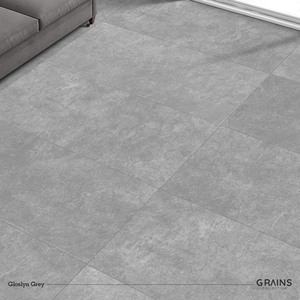Azulejos de porcelana Gloslyn gris GHR Surphase para pisos y paredes de 600x1200 mm, acabado mate, diseño interior moderno - Product Image 4