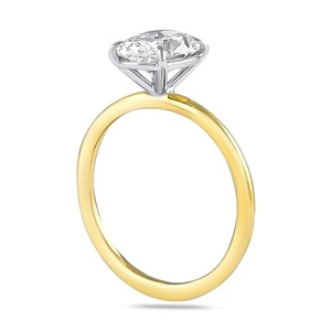 Luxury 1.80 carat Oval Cut Lab Created Diamond Wedding <b>Ring</b> <b>Set</b> Hidden Halo IGI certified solitaire <b>ring</b> - Product Image 3