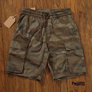 Shorts de basket-ball pour hommes TWILL SPORTS HIGH STREET, imprimé camouflage, polyester/coton, maille respirante, séchage rapide, athlétique, gym, entraînement, course à pied - Product Image 5