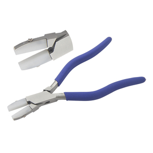 Flat Nose <b>Plier</b> with Nylon Jaw 170mm Without Spring Matt Foam Handles for Circlip Application Jewelry Making DIY Crafting Boxed - Product Image 1