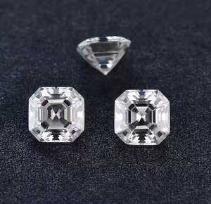 Diamant de laboratoire CVD blanc taille Asscher, pureté VVS, taille EX-VG, 0,003-20 carats, certifié IGI pour la fabrication de bijoux sur mesure - Product Image 3