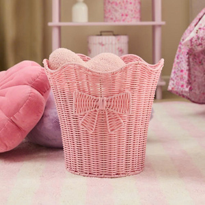 Cesta de Almacenamiento Infantil Estilo Princesa, Organizador Tejido con Borde Festoneado, Linda Cesta para Juguetes, Decorativa para Habitación de Bebé, OEM ODM - Product Image 3