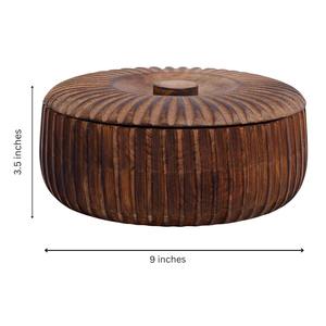 Chauffe-tortillas mexicain en bois, panier de service pour crêpes, panier à pain chaud, support pour chapati et roti, bol, plat à gratin avec couvercle - Product Image 5