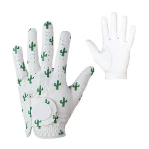 Gants de golf en cuir Cabretta sur mesure OEM, protection UV, imperméables, légers, antidérapants, fermeture auto-agrippante, unisexe, personnalisables - Product Image 1