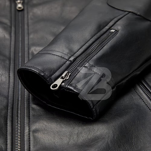 Veste en cuir d'agneau de qualité supérieure pour homme, cuir véritable, édition limitée avec broderie en diamant, vêtements en cuir de haute qualité et tendance - Product Image 5