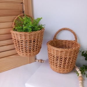 Natural Woven Hanging <b>Basket</b> Planter Suitable <b>For</b> Living Room Garden And Indoor <b>Plant</b> Arrangement Handwoven From India - Product Image 5