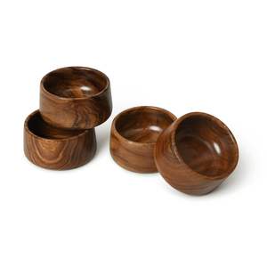 ชามไม้เนื้อแข็งทรงกลมทำมืออเนกประสงค์ - Product Image 4