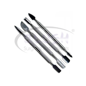 Steel 4 Pcs Set Manual Beauty Nail Care Cuticle Pusher Spoon Trimmer File Manicure Pedicure Surgical Kit CE By <b>Blush</b> Surgical - Product Image 1