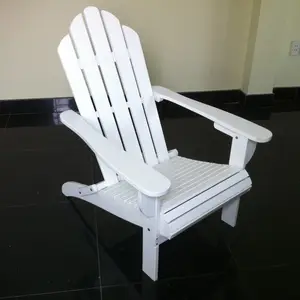 Modern Luxury Adirondack Wood Beach Chair Waterproof For Hotel Garden Leisure Outdoor Dining Park Wood Material