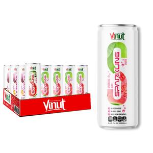 Bebida de jugo de guayaba espumosa 250ml (paquete de 24) VINUT, sin OGM, sin azúcar añadido, proveedor mayorista, muestra gratis, OEM ODM - Product Image 1