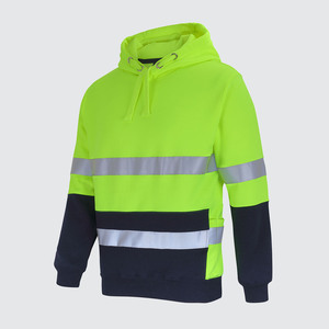 Prix de gros – Blouson / Veste de sécurité à double couche haute visibilité avec doublure polaire réfléchissante pour travailleurs, idéal pour la saison hivernale - Product Image 2