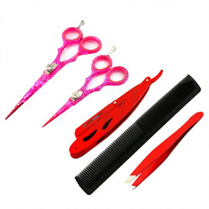 Kit de Rasage et Coiffure Rouge pour Barbiers - Product Image 1