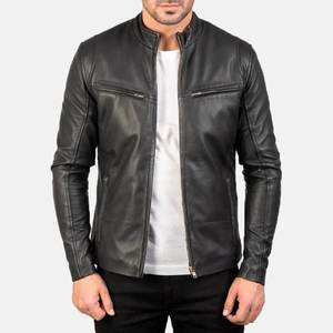 Nueva Chaqueta de Cuero PU Estilo Vintage Casual para Hombre, Diseño de Primavera, Chaqueta de Cuero con Bolsillos Estilo Motero, Nueva Llegada, Casual para Hombre - Product Image 1