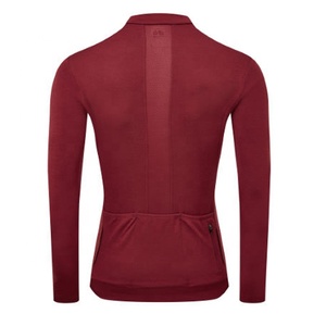 Jersey de Ciclismo Personalizado para Hombre, Manga Larga, Cierre Completo, Color Naranja, Transpirable, de Poliéster, para Adultos, al por Mayor - Product Image 4