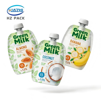 Herbruikbare, voedselveilige, vochtbestendige staande spuitzak voor vloeibare dranken, fruitsap, yoghurt, melk en drankenverpakkingen