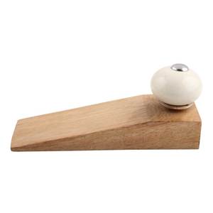 Tope de puerta redondo de cerámica y madera, decorativo, hecho a mano, herraje para muebles, soporte para tope de puerta de suelo, proveedor mayorista a granel - Product Image 2