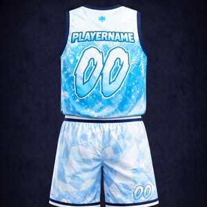 Ensemble de maillots de basket-ball personnalisés en sublimation, séchage rapide, tenue d'équipe de basket-ball, nouveau design - Product Image 3