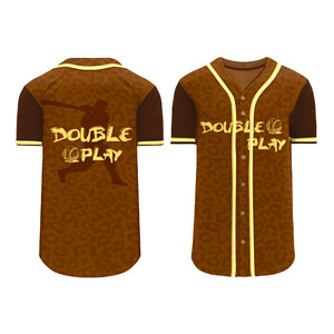 Custom <b>Baseball</b> Jersey Team Uniform Red Black Flame Sleeve Button Front Sports Shirt for Outdoor Events - Product Image 2