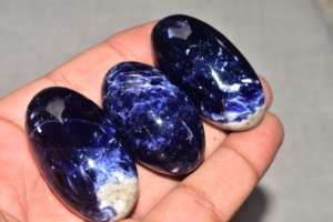 Sodalita Lingam de primera calidad hecha a mano, Shivling de sodalita - Product Image 3