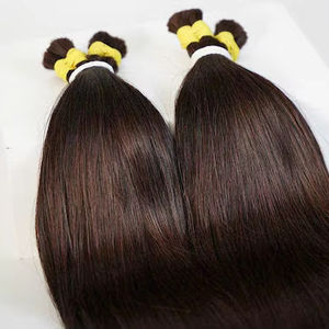 Cabello humano a granel de muy alta calidad, las mejores extensiones de cabello, hermosas, muy brillantes y suaves, fáciles de aplicar, lisas y naturales. - Product Image 1