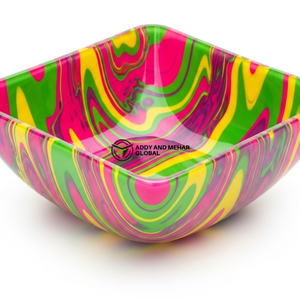 Tazón Decorativo Multicolor para Servir – Tazón Moderno y Artístico para Frutas y Ensaladas, para Mesa de Comedor, Cocina y Hogar Contemporáneo - Product Image 5
