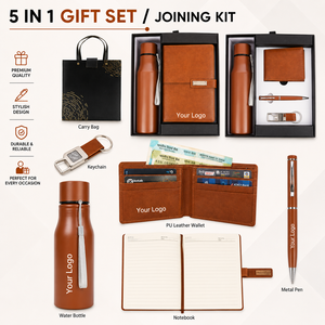 Juego de Regalo Personalizado 4 en 1 Azul, Bolígrafo de Acero Inoxidable y Metal, Cuaderno, Llavero, Kit de Regalo Promocional Ejecutivo Corporativo - Product Image 5
