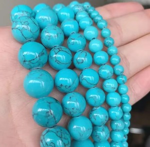 Turquoise <b>Stone</b> Loose Beads Round for Jewelry Making <b>Bracelet</b> Necklace Earring - Product Image 3