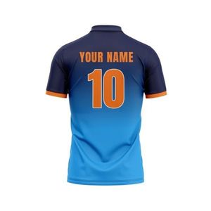 Camiseta Deportiva Estampada de la India, Diseño por Sublimación, Jersey de Críquet Personalizado, Ropa de Equipo, Jersey de Críquet Ligero de Manga Corta - Product Image 2