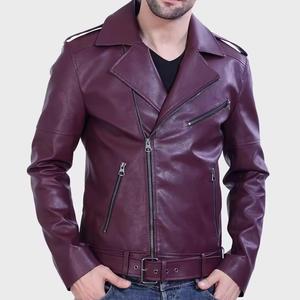 Best Selling High Quality Clush <b>Men's</b> Leather <b>Jacket</b> Streetwear Winter Custom Made Lightweight <b>Long</b> Sleeves Casual Wear Bulk - Product Image 3