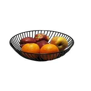 Cesta de Frutas Moderna de Diseño Nuevo, Fabricación Personalizada, Forma Redonda, Cesta de Almacenamiento de Frutas con Diseño Calado, Cesta Dorada de Alta Calidad - Product Image 6