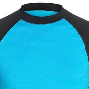 Camiseta de Manga Larga para Hombre, Cuello Redondo, Color Sólido, Transpirable, de Secado Rápido, Holgada, Informal, Tejida, 100% Algodón, Azul, Negro - Product Image 4