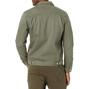 Chaqueta de Mezclilla para Hombre, Diseño Nuevo, con Logotipo Bordado, Estampado Personalizado, Lavado Azul, Estilo Urbano - Product Image 3