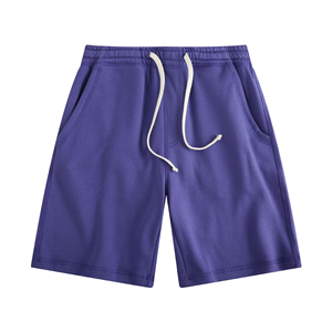 Shorts pour hommes 100% coton peigné, coupe ample 5 pouces, style vintage, respirant, été - Product Image 5