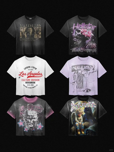 Conjuntos de Camisetas Personalizadas de Alta Calidad para Hombre, Diseño de Verano, 100% Algodón Orgánico Pesado, Estampado de Letras Oversize, Estilo Urbano - Product Image 5