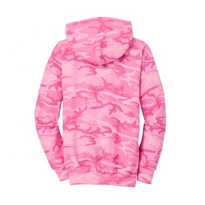 Sweat-shirt à capuche décontracté pour homme, rose camouflage, manches longues, avec poche - Product Image 2
