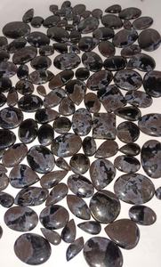 Lote al por mayor de cabujones de jaspe marrón natural con corte cojín |   Piedra Negra Pulida para la Fabricación de Joyas - Product Image 5