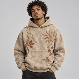 Sweat-shirt brodé pour homme de qualité supérieure, offrant chaleur, confort doux et broderies détaillées pour un style décontracté moderne tout au long de la journée. - Product Image 1