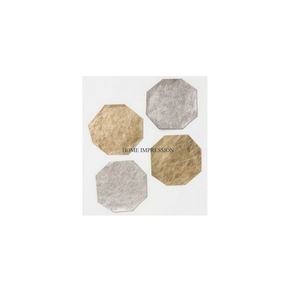 Wedding Resorts Table Top Placements Mats and Pads Home Decoration Classic Designing 4 Pieces <b>Coasters</b> for Dinnerware <b>Glass</b> Pads - Product Image 1