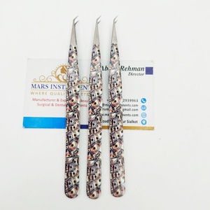 แหนบปลายไฟเบอร์ 45 องศา สำหรับต่อขนตา คุณภาพสูง ดีไซน์ใหม่ - Product Image 2