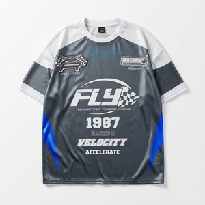 Camisetas Personalizadas para Equipo de Carreras, Uniforme de Motociclismo, Camisetas de Carreras de Autos, Impresión de Logotipo por Sublimación, Ropa de Carreras OEM - Product Image 5