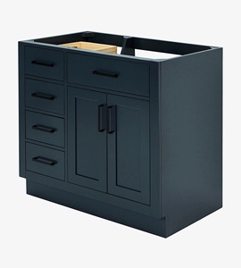 Gabinete de Baño OEM Timothy de 36 Pulgadas con Lavabo a la Derecha, Solo Gabinete, 7 Opciones de Acabado, Venta al por Mayor, Fábrica en Vietnam - Product Image 3