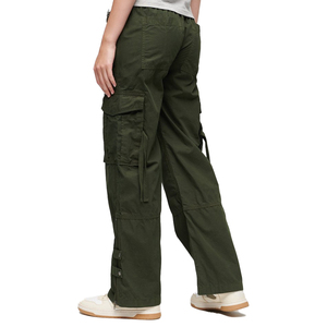 Pantalones Cargo Verde Oliva para Mujer, Corte Holgado, Cintura Alta, Largos, Estilo Y2K, Cierre con Cordón, Múltiples Bolsillos, 100% Algodón, Secado Rápido - Product Image 6