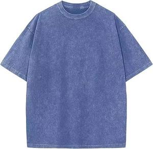 Camiseta de punto extragrande 100% algodón con lavado ácido, en blanco para impresión POD, premium, ecológica, cómoda y elegante, al por mayor - Product Image 4