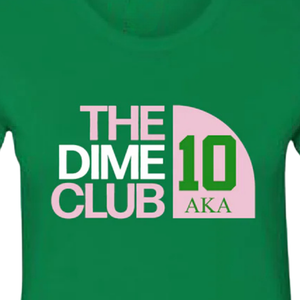 AKA เดอะเท็นคลับ 10 เสื้อยืดสีเขียวพรีเมี่ยมคอตตอนคอกลมแขนสั้นนุ่มระบายอากาศได้ดีเสื้อยืดลำลองผู้หญิง - Product Image 2