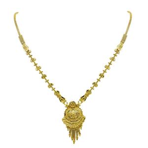 Wholesale Fashion Jewelry 14K 18K 24K Micron Gold Filled Brass Forming Short Necklaces Traditional & Festival Wear Necklaces Set - Product Image 3