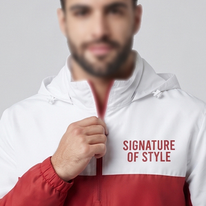 Veste coupe-vent imperméable en gros pour hommes, 100 % nylon élasthanne, vestes de randonnée imperméables pour hommes, veste de pluie imperméable à col montant pour hommes - Product Image 4