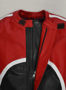 Veste de motard en cuir véritable imperméable pour femme, style Money Heist Ursula, pour l'automne/hiver/printemps, toute nouvelle - Product Image 3